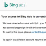 Why Bing Ads Account Blocked