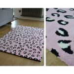 Pink Area Rugs | Animal Print Rug | Zebra Tufted | 4×6, 5×7, 5×8, 6×8 | Living Room Rugs | Wool Custom Rug